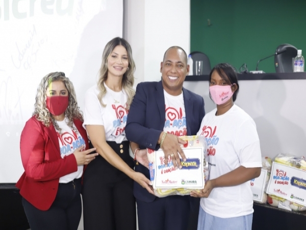 SOLIDARIEDADE - Câmara comemora toneladas de alimentos arrecadados e começa a distribuição de mais de mil cestas - O Esportivo JUCA - O Esportivo