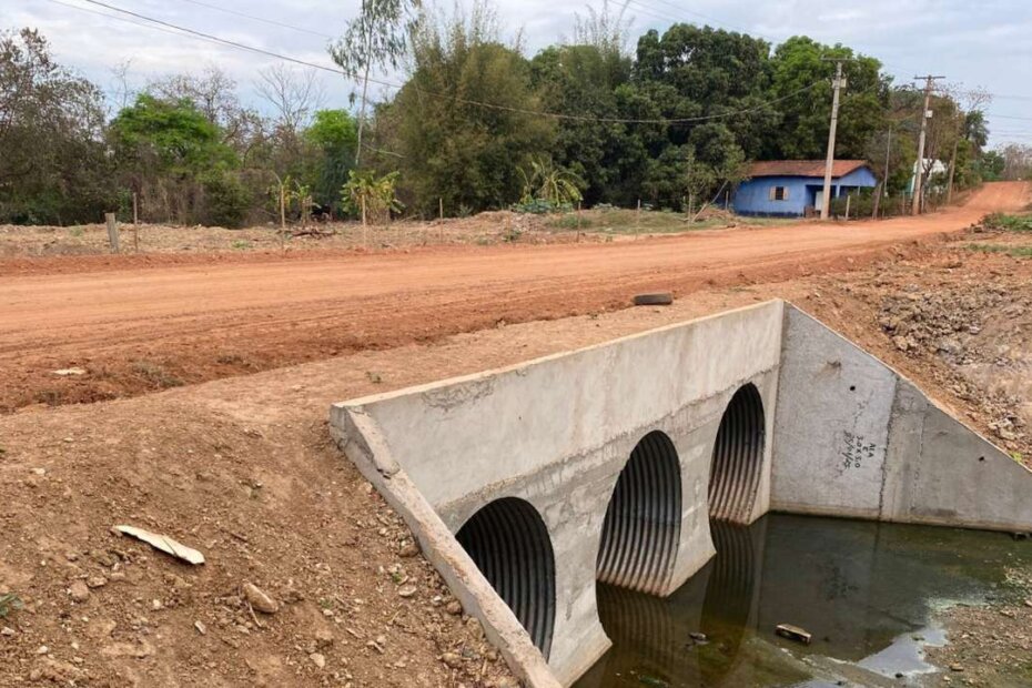 VIAÇÃO E OBRAS - Travessias danificadas pelas chuvas são reerguidas e liberadas ao tráfego em Várzea Grande - O Esportivo SMVO - O Esportivo