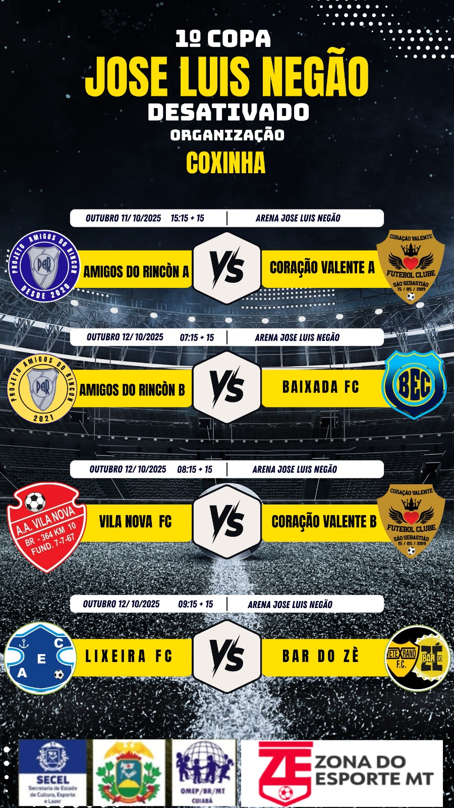 1a Rodada Negao - O Esportivo