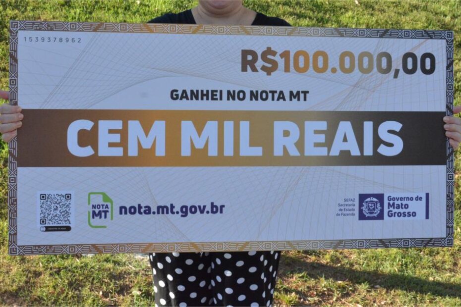 MENSAL JUNHO - Mais de 150 ganhadores do Nota MT ainda não informaram dados bancários e podem perder o prêmio - O Esportivo Cheque - O Esportivo