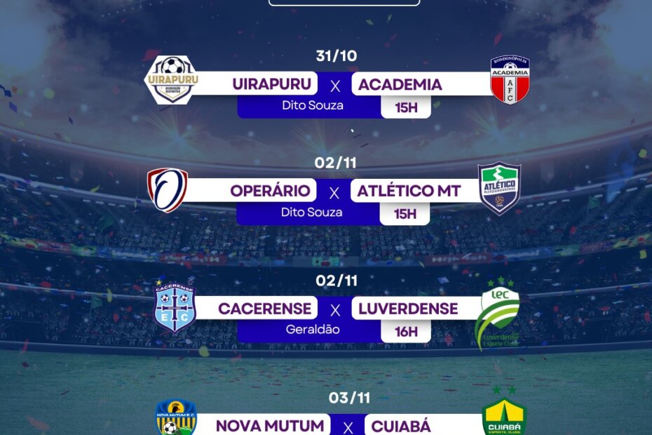 CATEGORIAS DE BASE - Quartas de final do Estadual Sub-17 começam nesta sexta-feira (31) - O Esportivo Quartas - O Esportivo
