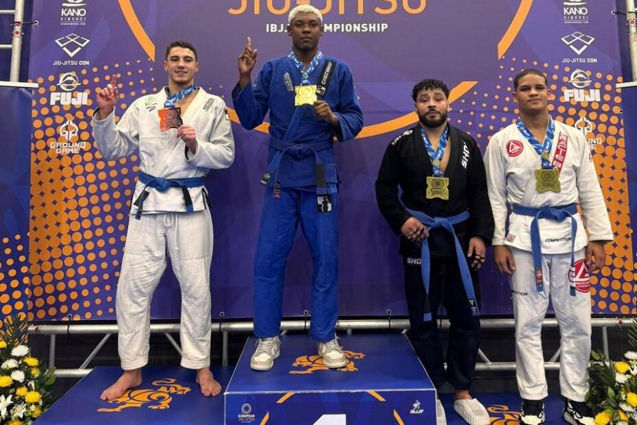 EM PORTUGAL - Atleta de Jiu-Jitsu da Rotam conquista medalha de ouro em campeonato europeu - O Esportivo Em Portugal - O Esportivo