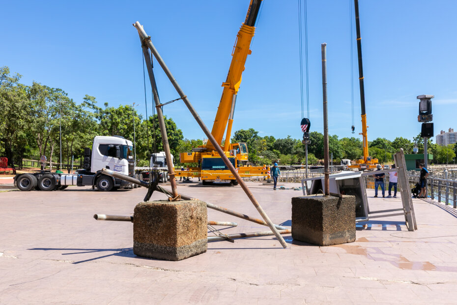 INVESTIMENTO DE R$ 2 MILHÕES - Limpurb inicia manutenção da balsa do Show das Águas - O Esportivo Limpurb - O Esportivo